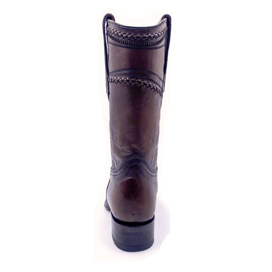 1B1AA1 - Cuadra honey casual fashion cowboy ostrich leather boots for men-Kuet.us