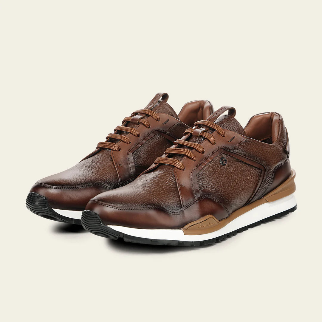 139BIVN - Cuadra honey casual fashion cowhide leather sneakers for men