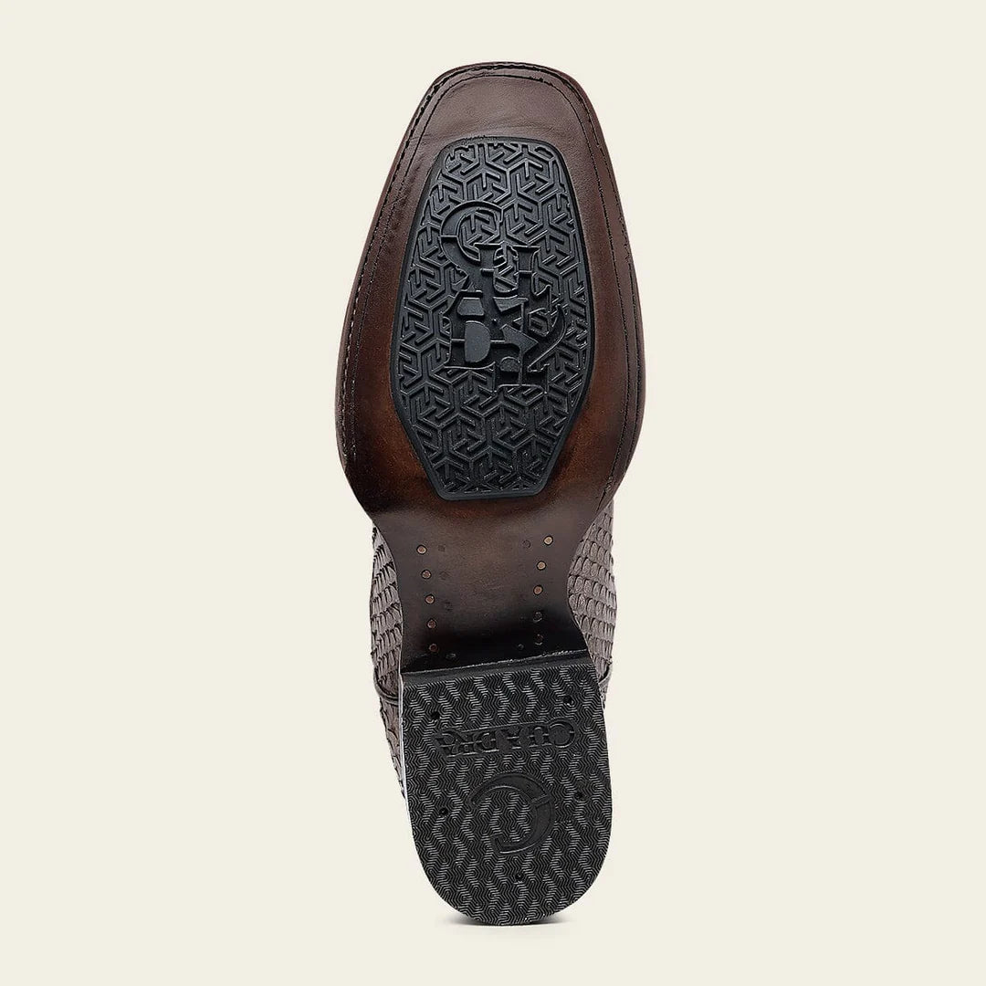 1F3VPM - Cuadra brown western python skin rodeo boot for woman