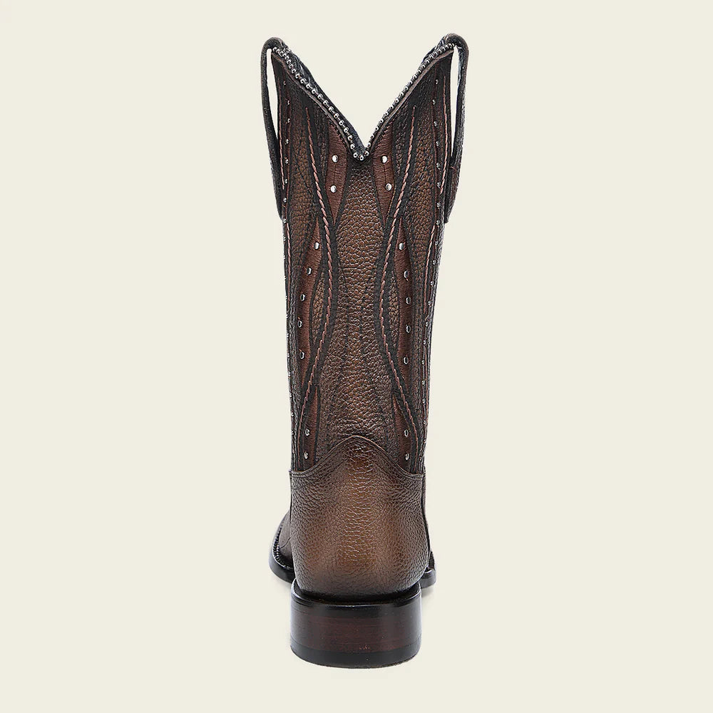 1F3ZKA - Cuadra copper western carunga skin rodeo boot for woman