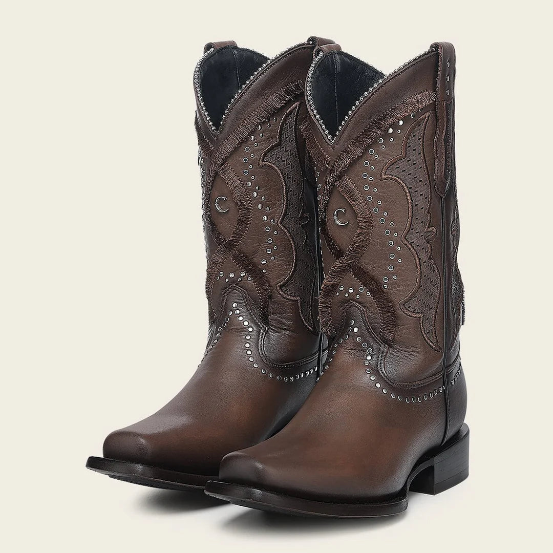 1F4CRS - Cuadra honey western cowhide leather rodeo boot for woman