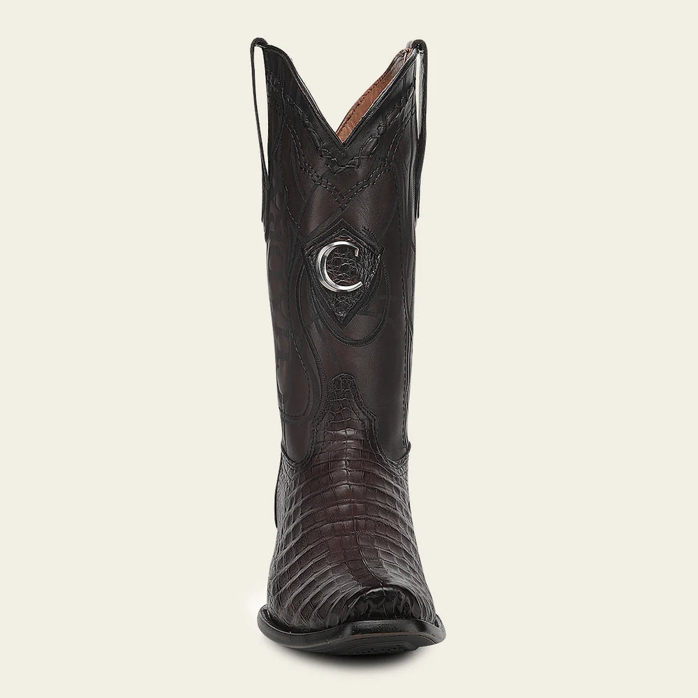 1J1NFY - Cuadra chocolate dress cowboy caiman leather boots for men