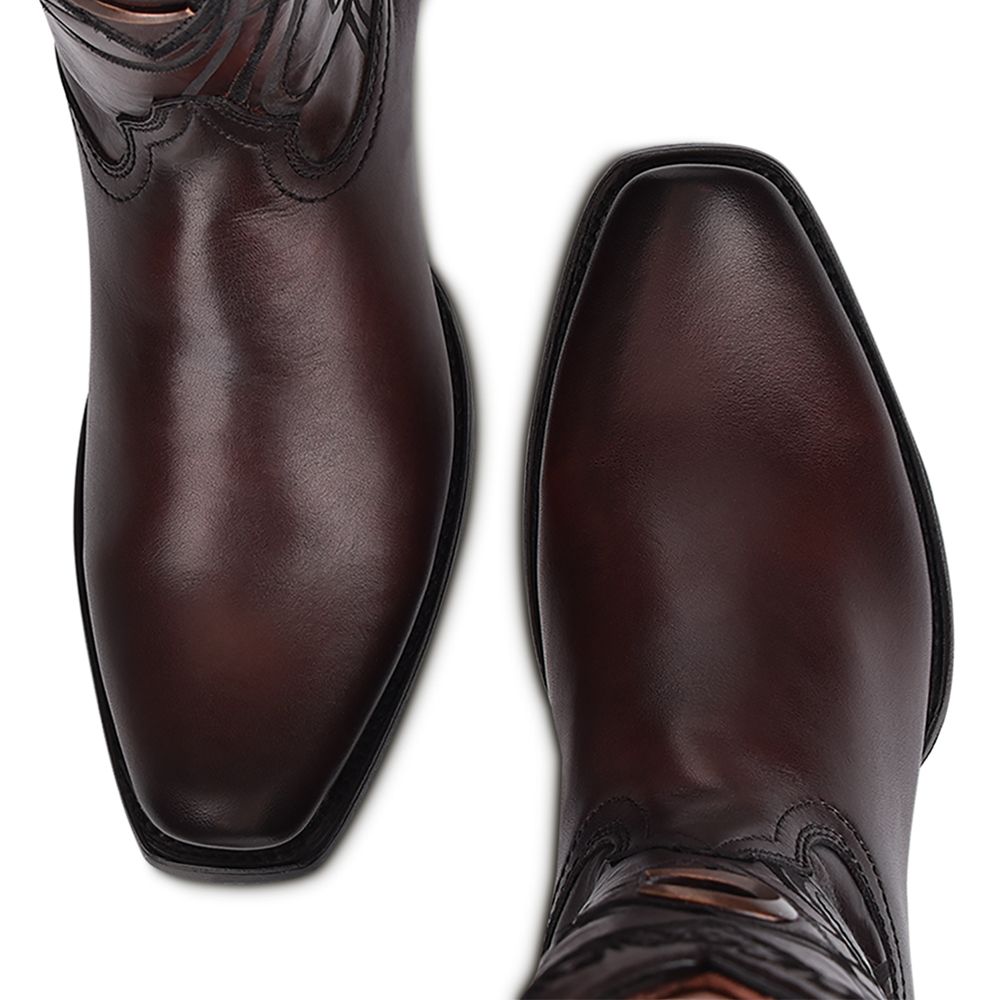 1J1NRS - Cuadra brown western cowboy cowhide leather boots for men-Kuet.us
