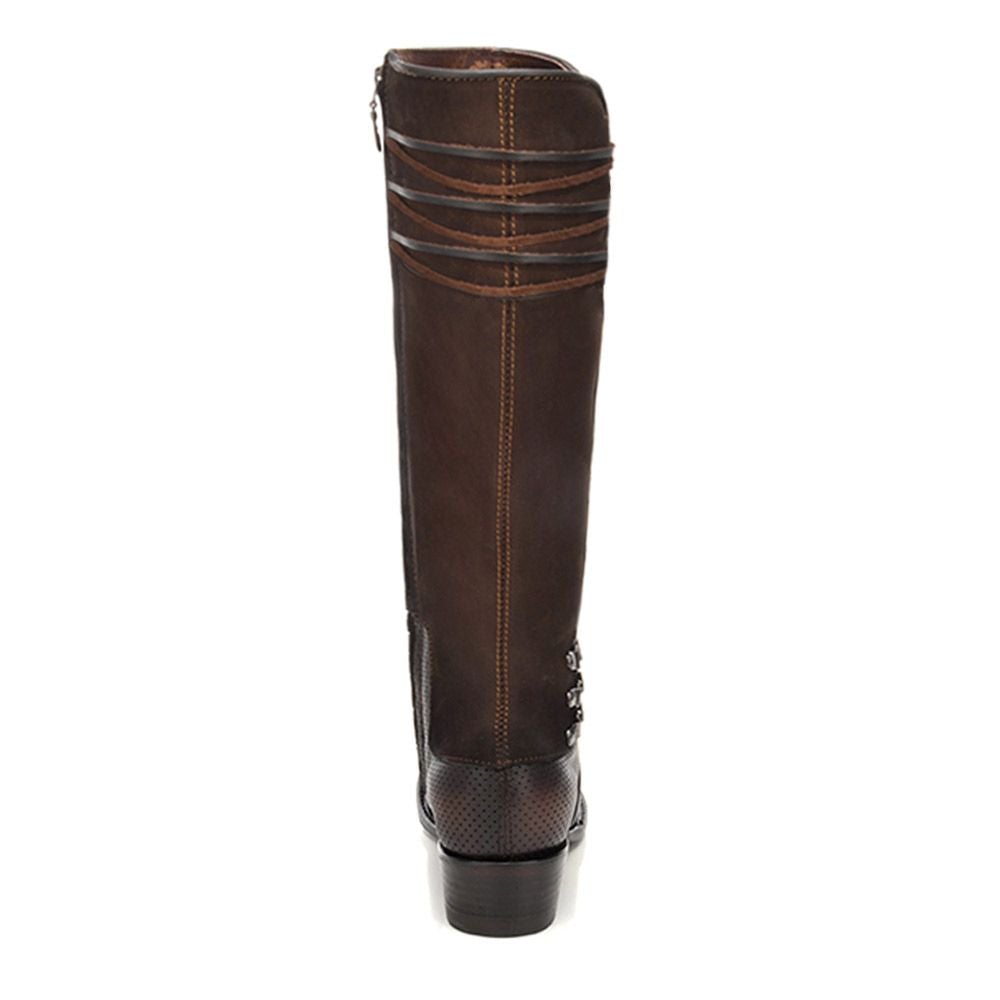 1X2DCS - Cuadra mocha fashion Paris Texas cowhide leather boots for women-Kuet.us