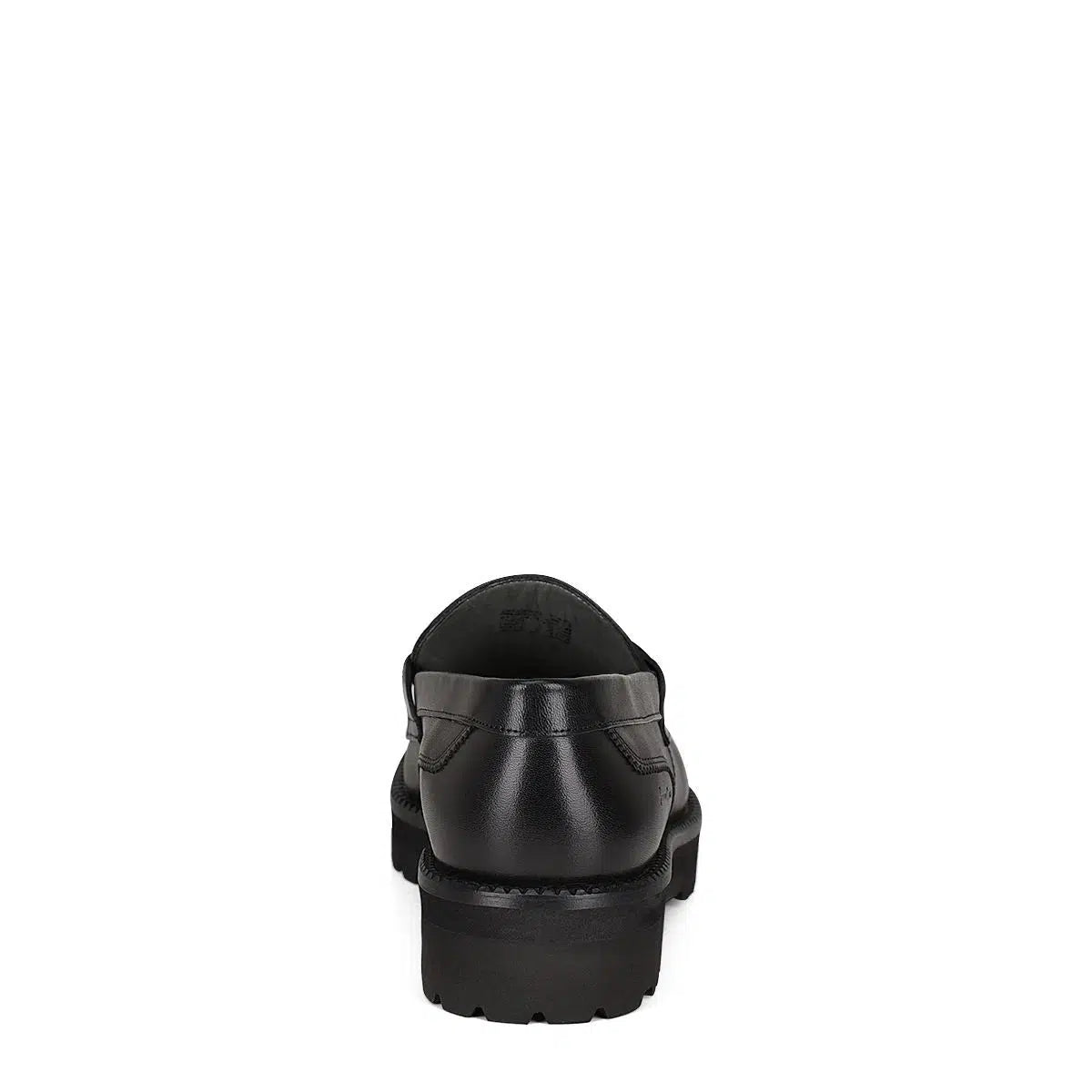 2D7MTTS - Cuadra black casual stingray leather platform bit moccasins for men-Kuet.us