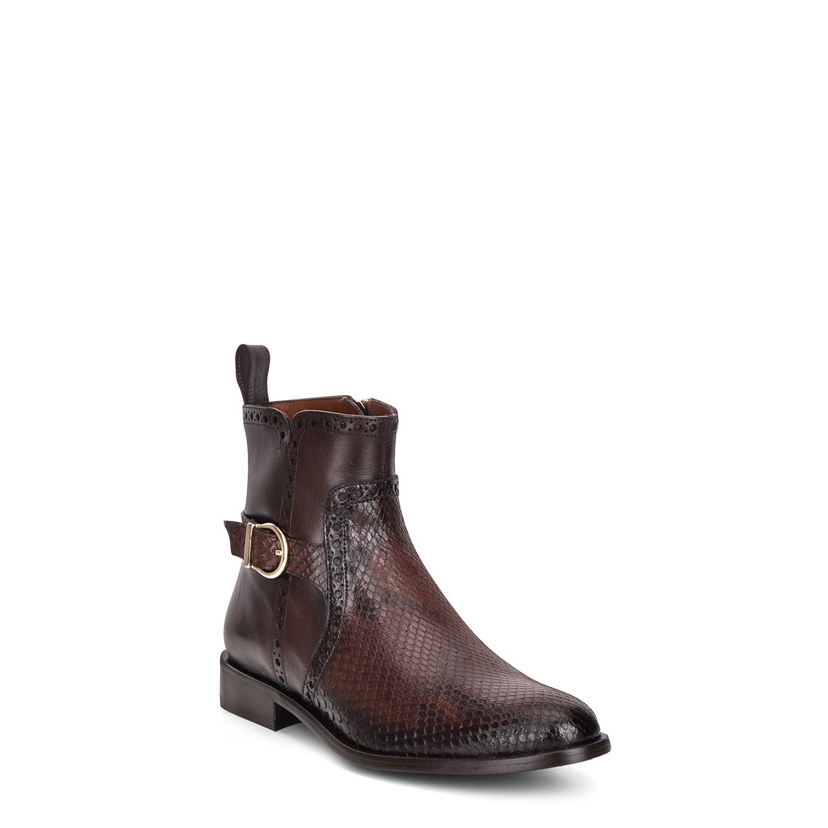 32TPBTS - Franco Cuadra brown casual dress python ankle boots for women-Kuet.us