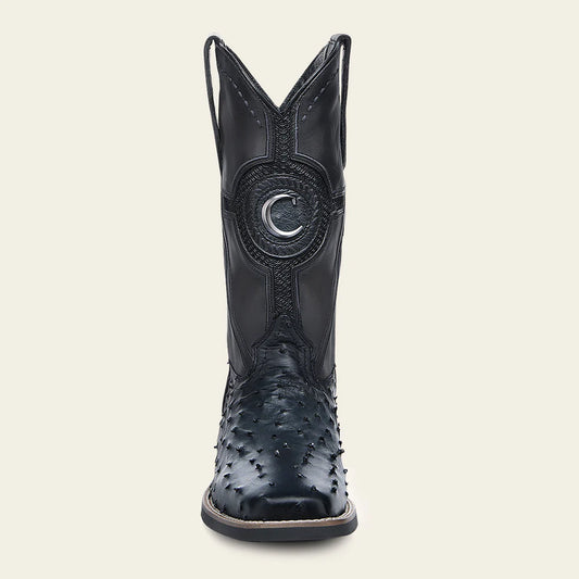 3Z2SA1 - Cuadra blue western cowboy rodeo ostrich boots for men