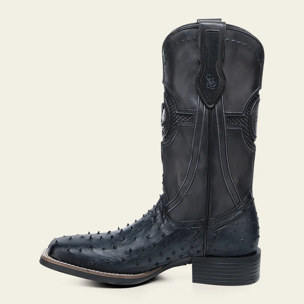 3Z2SA1 - Cuadra blue western cowboy rodeo ostrich boots for men
