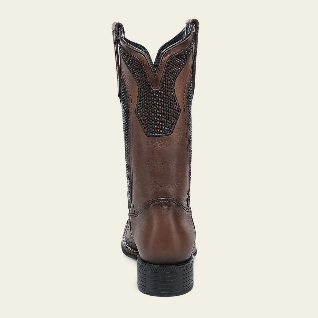 3Z2VRS - Cuadra honey western cowboy rodeo bison leather boots for men