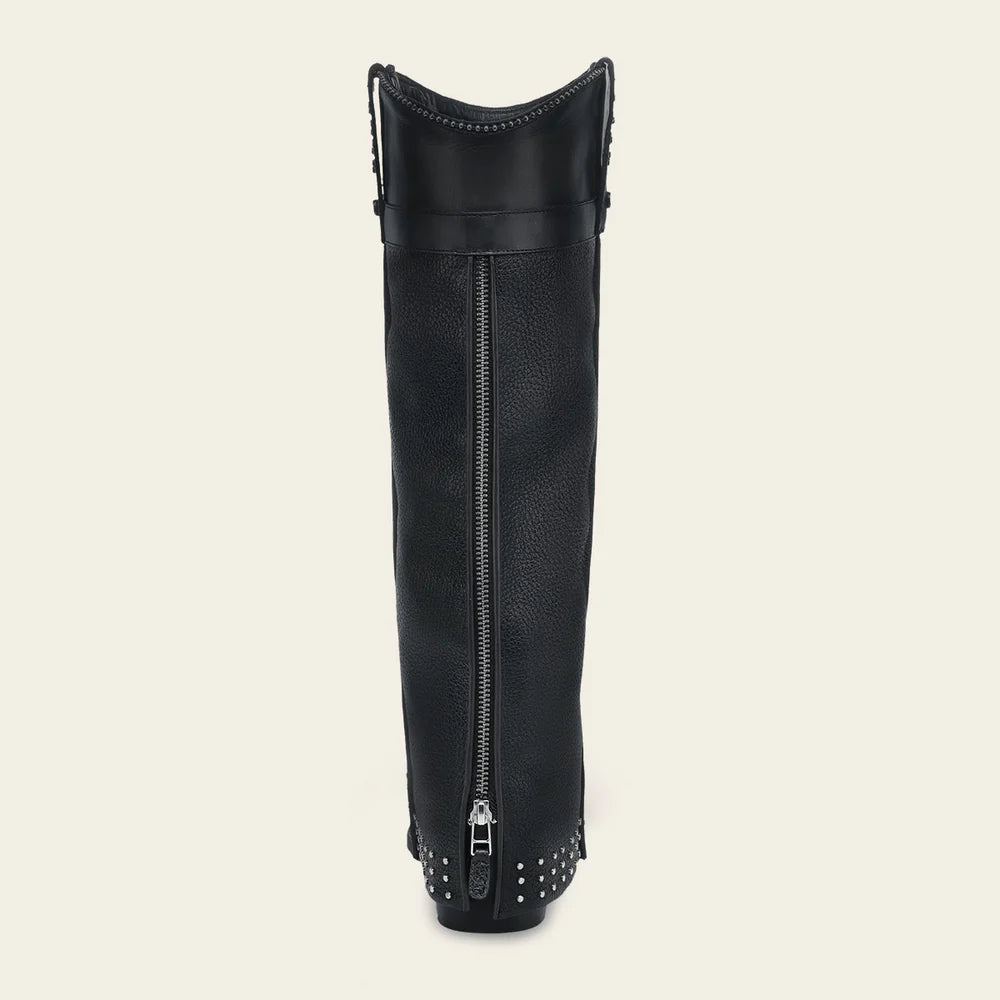 4Q15MA - Cuadra black fashion stingray skin ankle boots for women