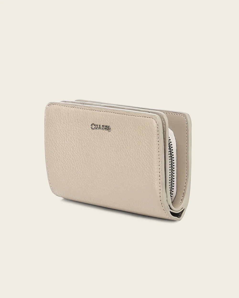 BD232RS - Cuadra beige fashion cowhide leather wallet for woman