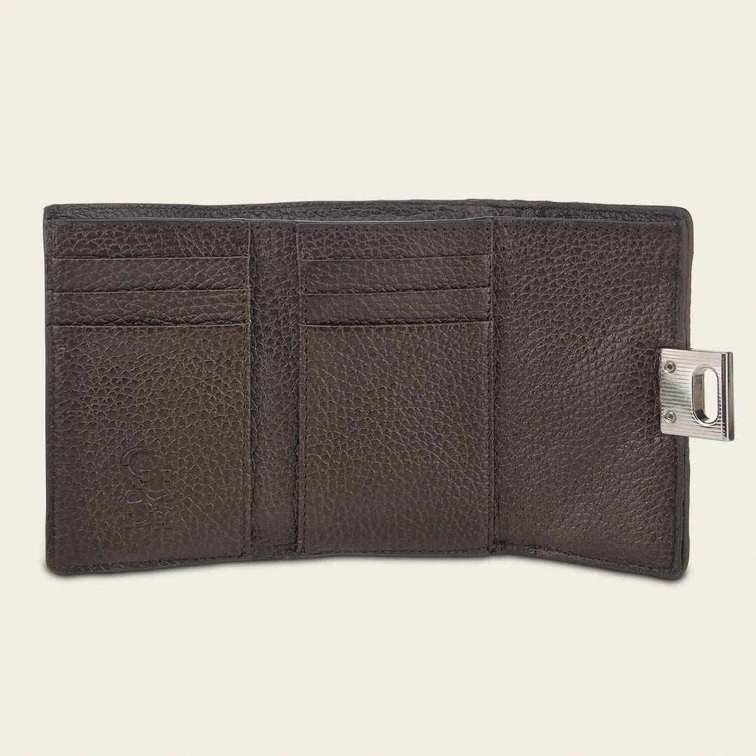 BD253RS - Cuadra natural casual fashion trifold wallet for woman