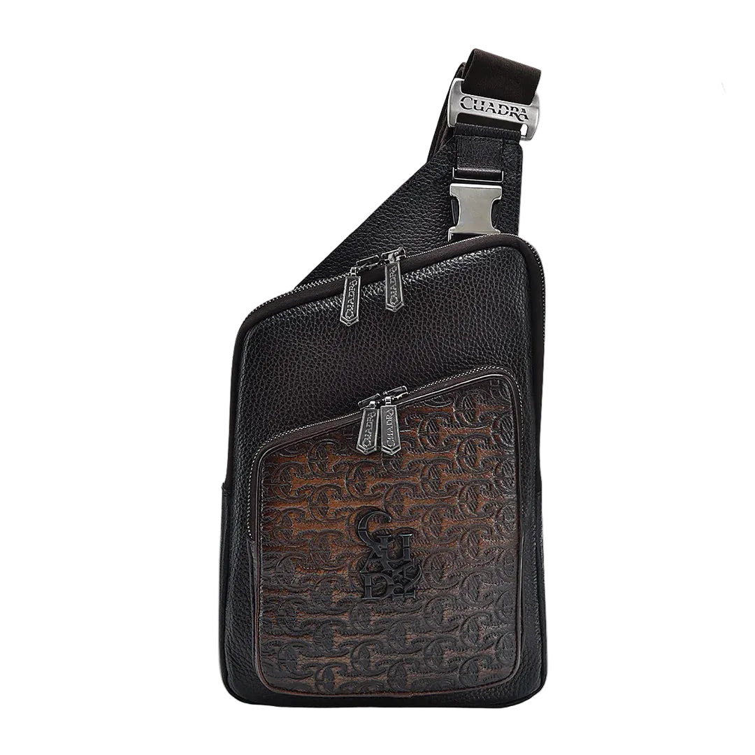 BOC21RS - Cuadra chocolate casual fashion cowhide crossbody messenger for men / women