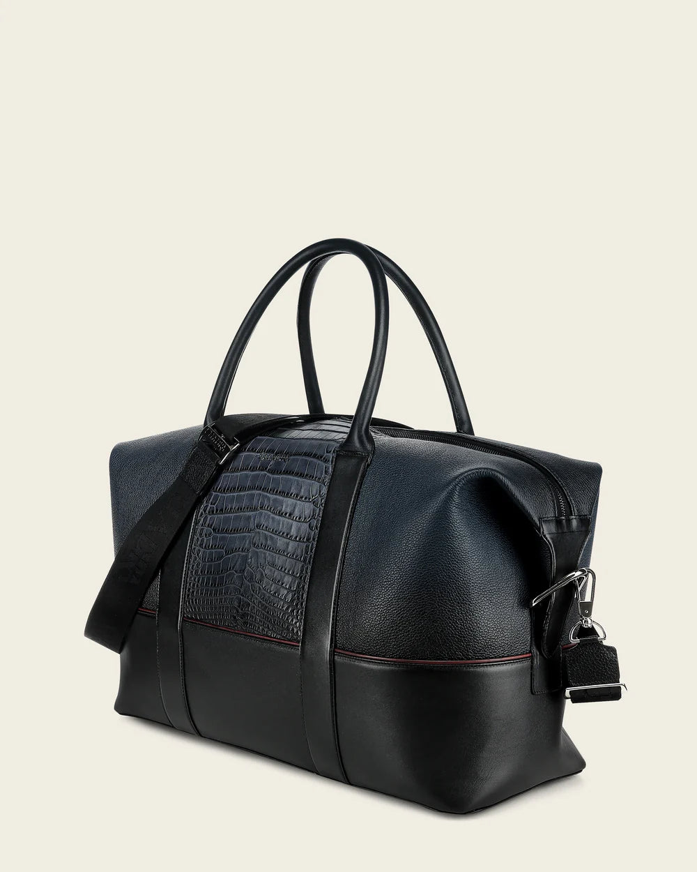 BOC50AL - Cuadra blue casual fashion alligator duffle bag for men / women