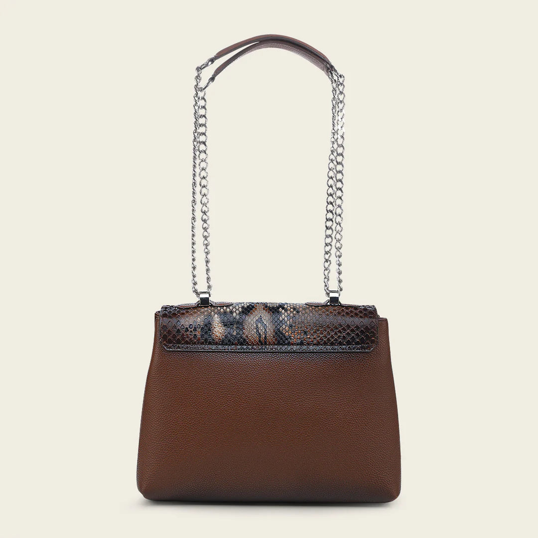 BOD1SPH - Cuadra brown casual fashion python handbag for women