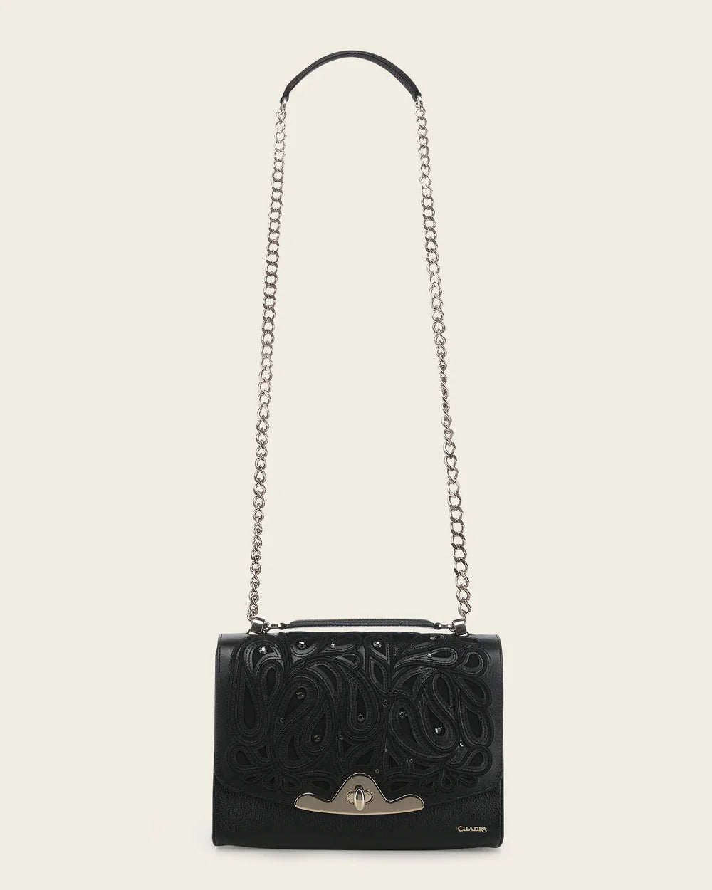 BOD4CRS - Cuadra black fashion leather tote bag for women