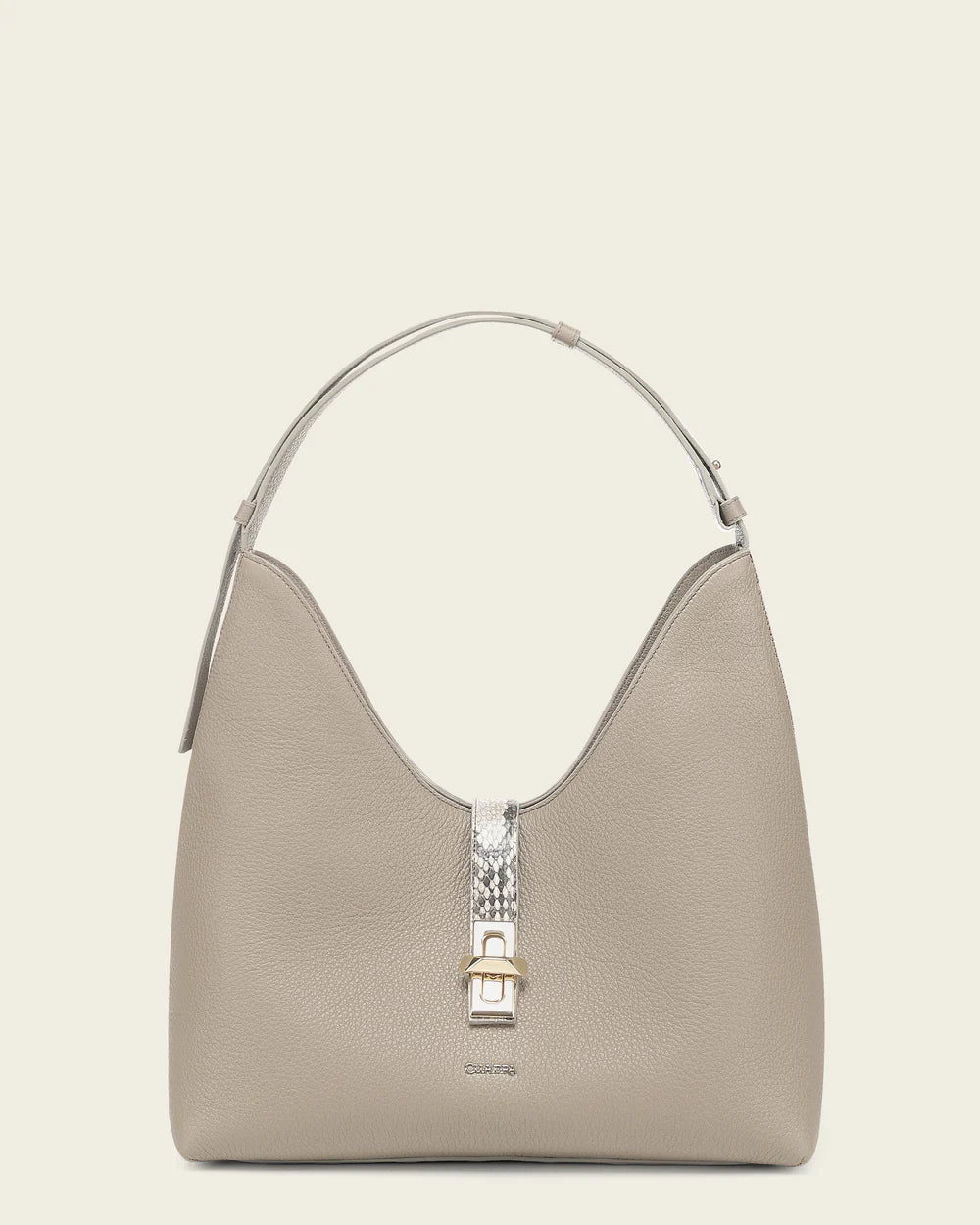 BOD4NPH - Cuadra gray fashion leather tote bag for women