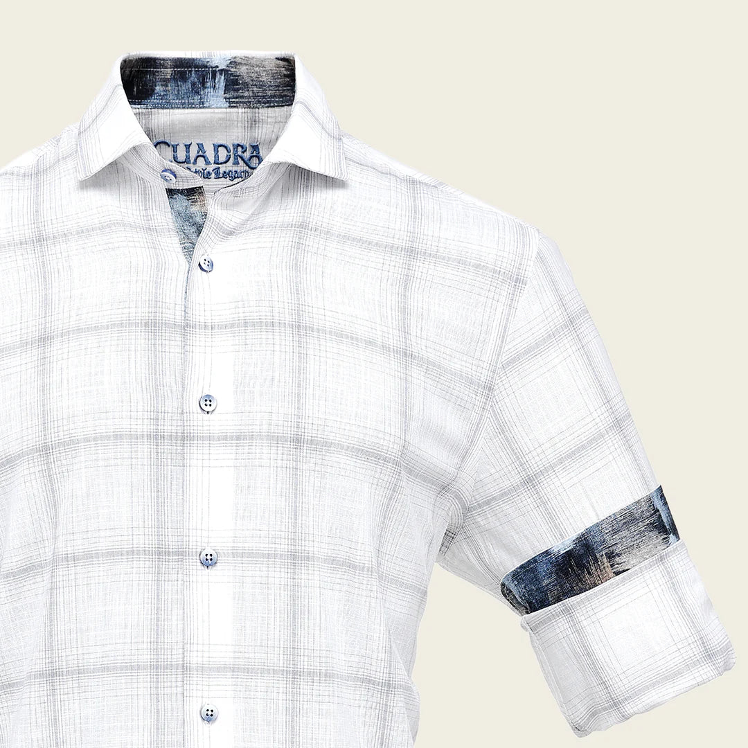 CM0W185 - White Cuadra Cotton Shirt for men