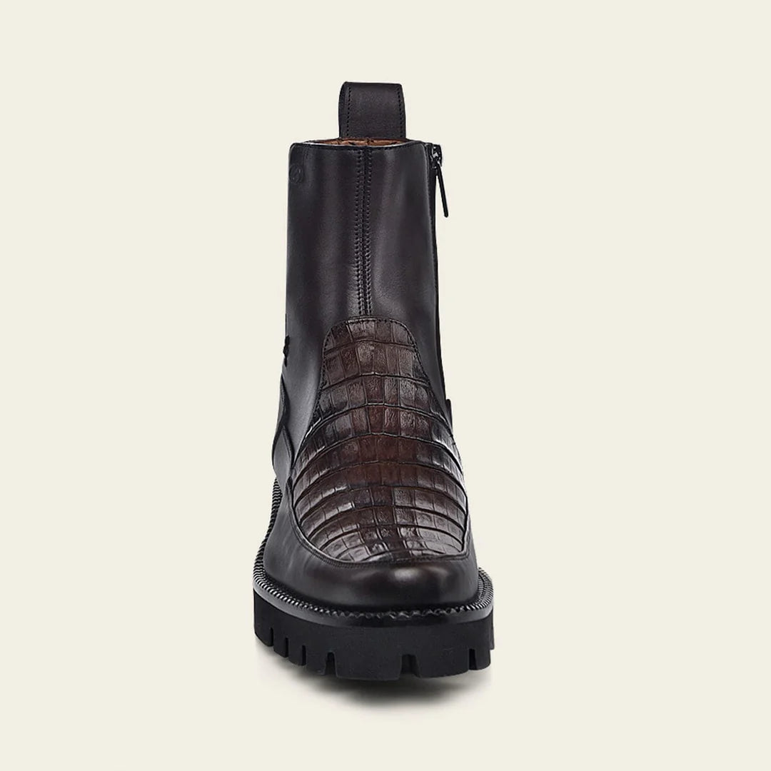 G97CWTS - Cuadra brown casual vintage fashion ankle booties for men