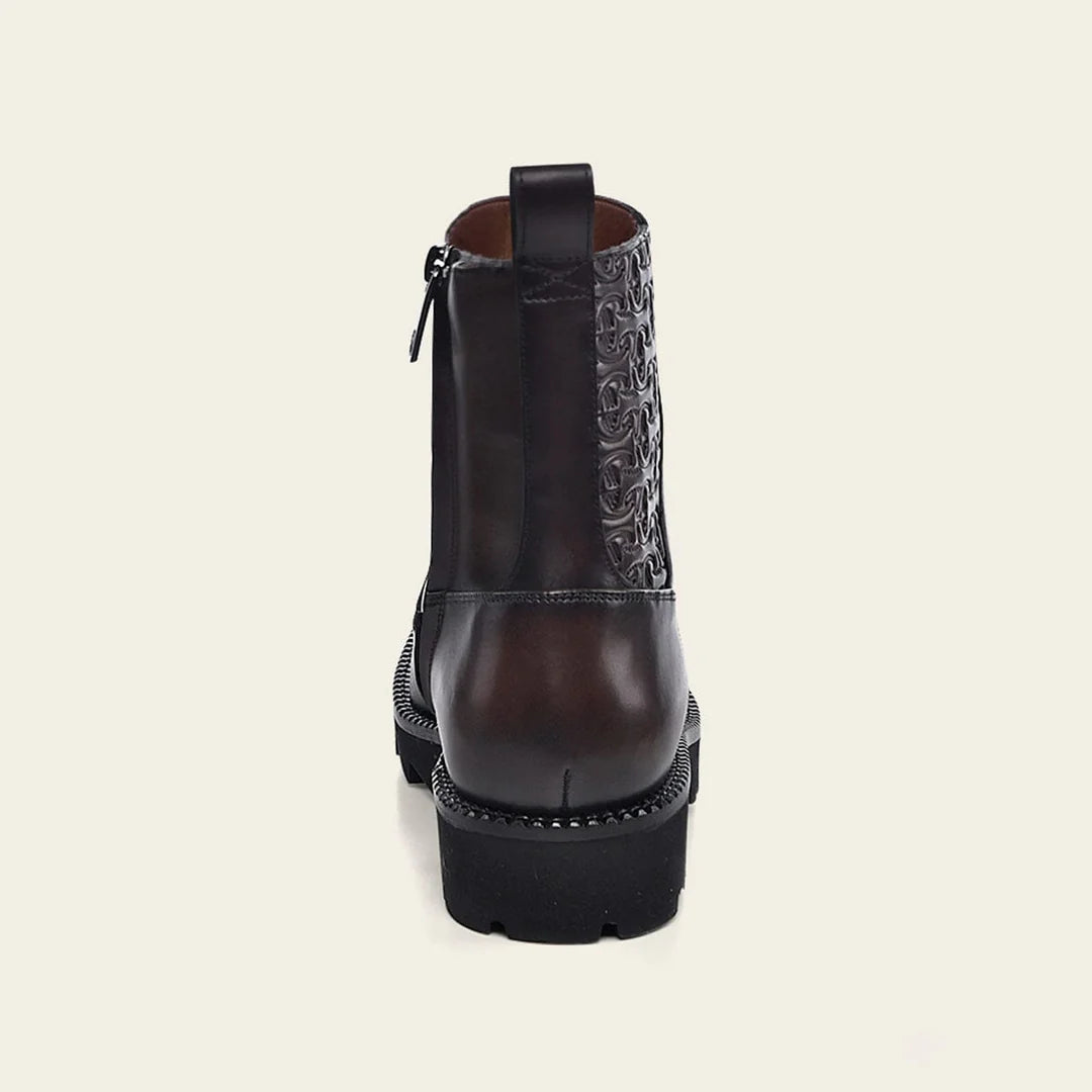 G97CWTS - Cuadra brown casual vintage fashion ankle booties for men