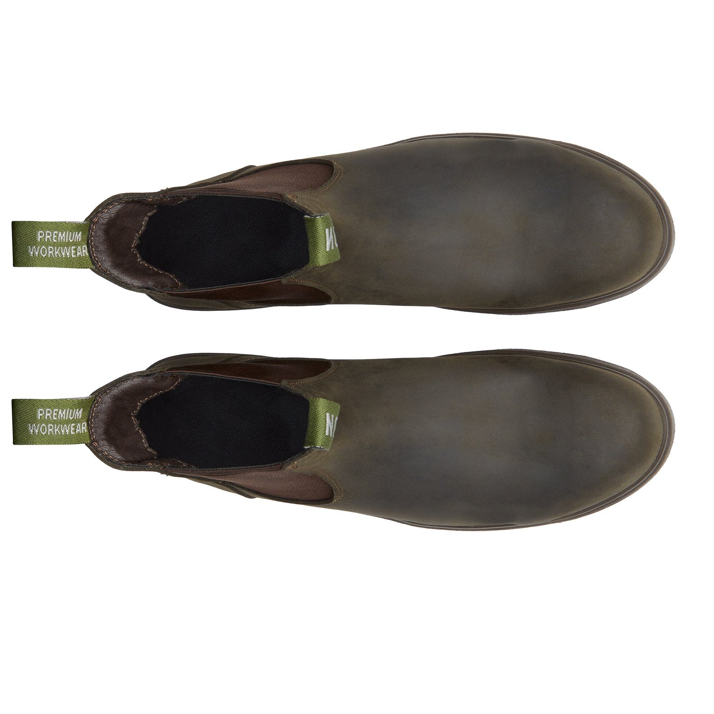 Proxon - Olive Soft Toe Suede Leather Work Chelsea Boots for Men
