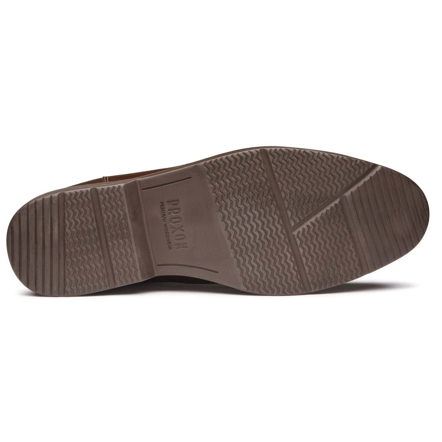 Proxon - Slim fit Brown Chelsea Steel Toe Safety Boots for Men