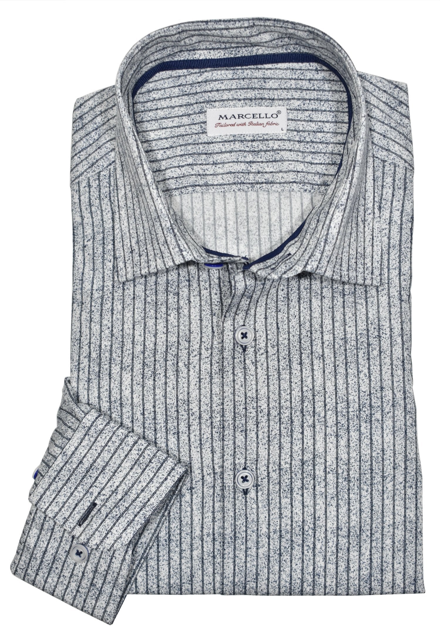 CMW4662 - Cuadra blue casual fashion cotton shirt for men-Kuet.us
