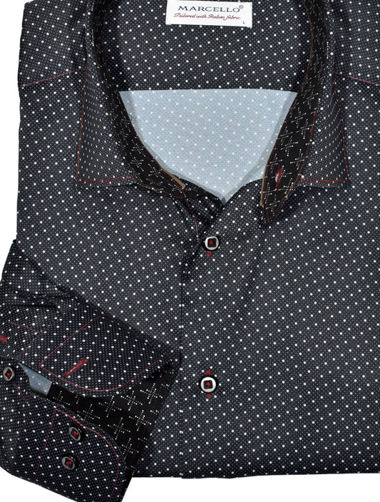 CM0W552 - Cuadra blue casual fashion cotton shirt for men-Kuet.us