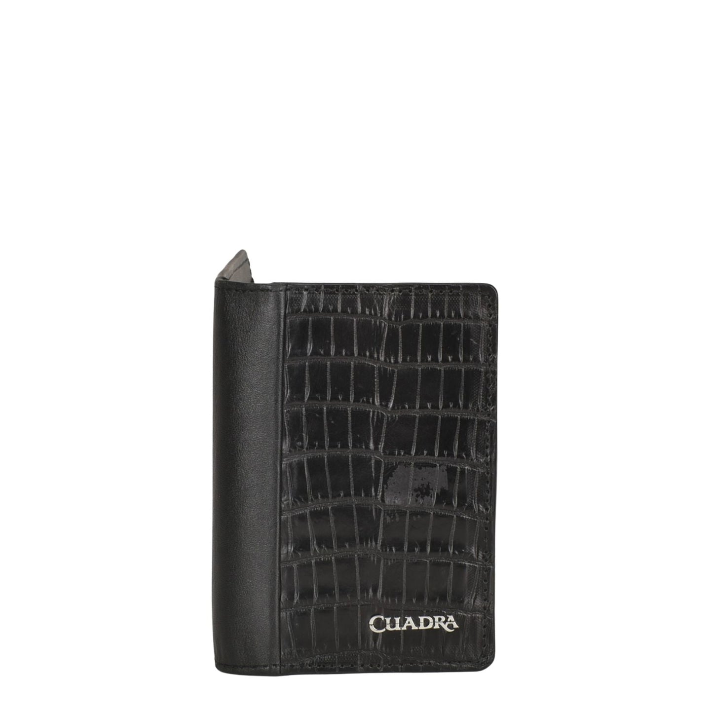 BC011NL - Cuadra black exotic wallet in niloticus leather for men-Kuet.us