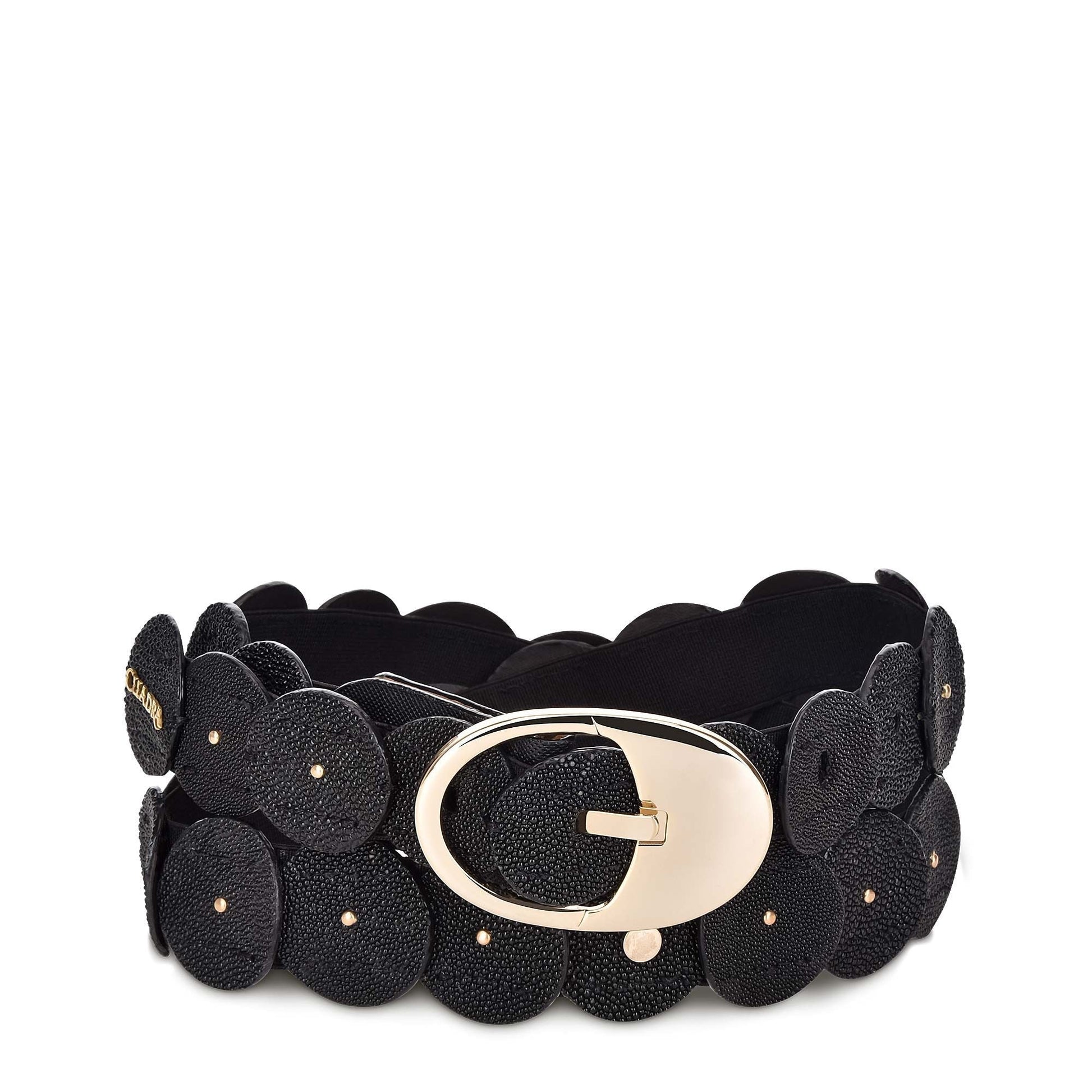 CD962MA - Cuadra black fashion Paris Texas stingray belt for women-Kuet.us