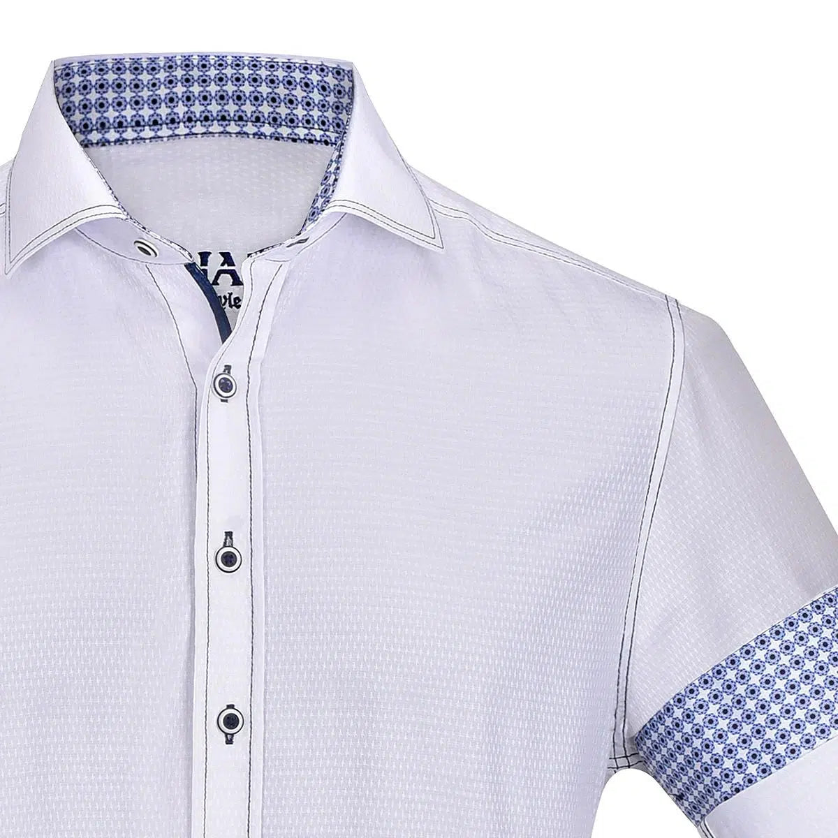 CM59561 - Cuadra white casual fashion shirt for men-Kuet.us