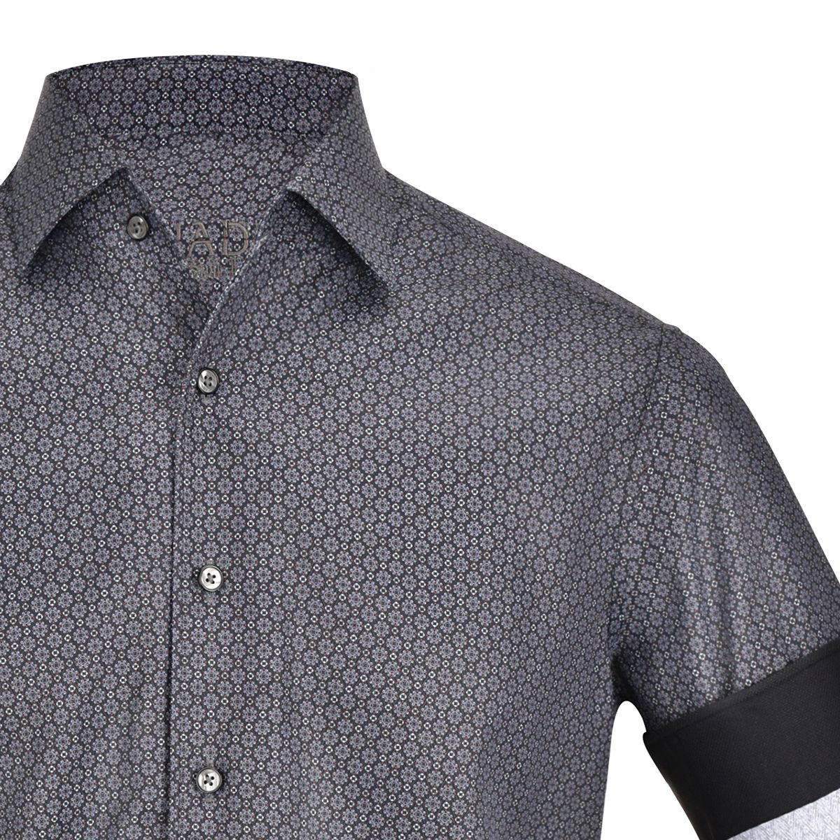 CMW556R - Cuadra black casual fashion cotton shirt for men-Kuet.us