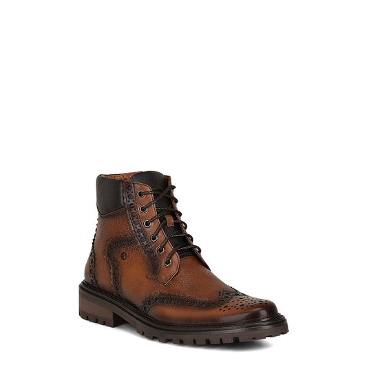 G94TMVF - Cuadra honey casual vintage fashion cowhide ankle booties for men.-Kuet.us