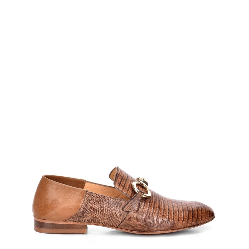 S33LTLT - Cuadra taupe dress casual lizard plain bit loafer for women-Kuet.us
