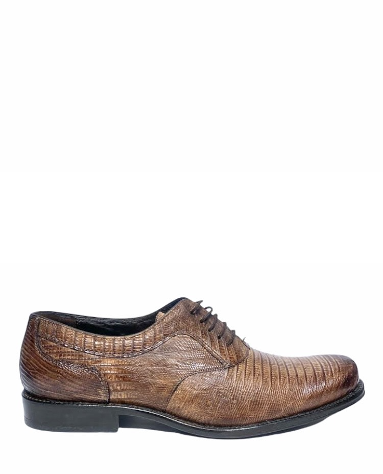 Y08LTLT - Cuadra Maple dress casual lizard oxford shoes for men-Kuet.us