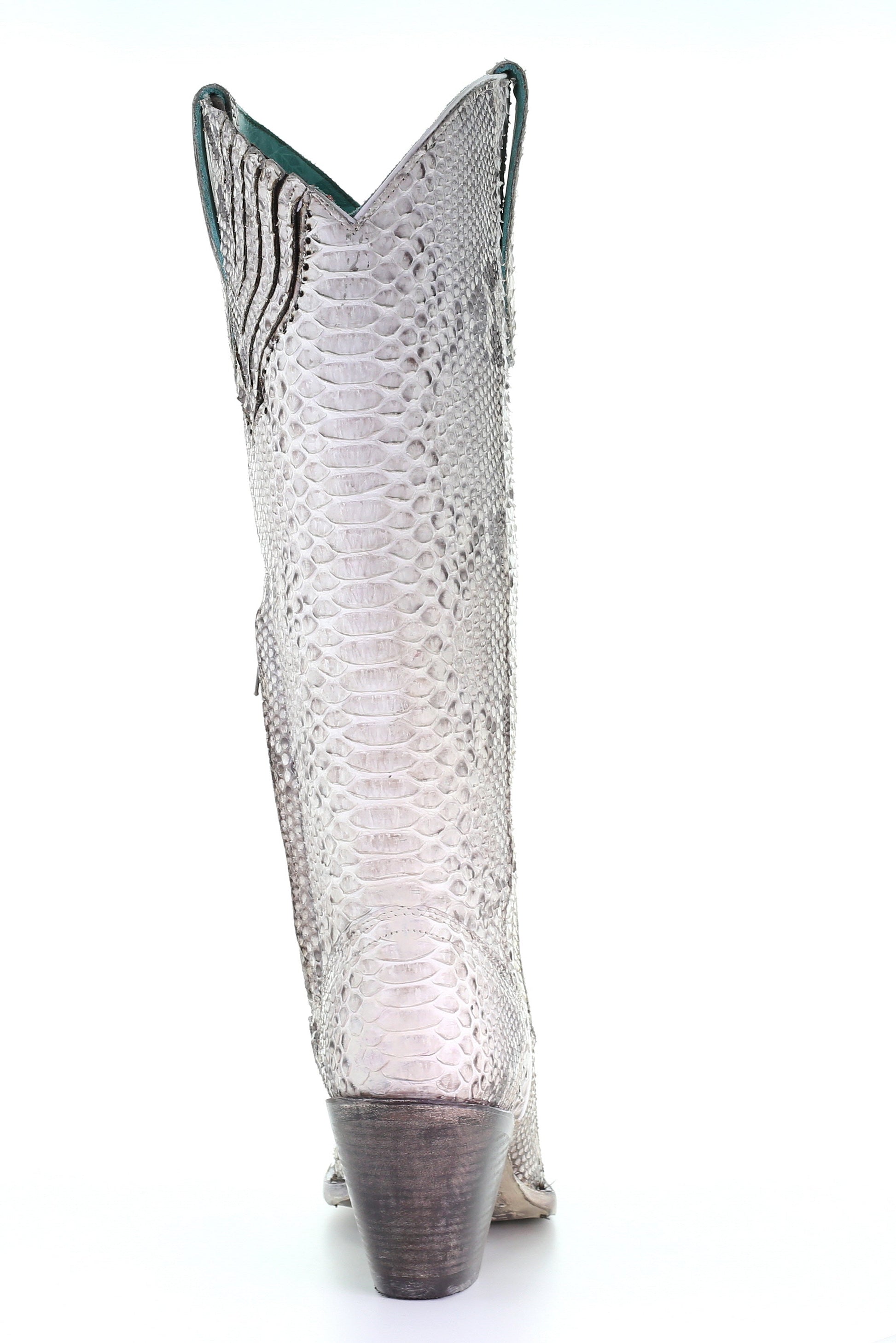A3789 - Corral white western cowgirl python knee high boots for women-Kuet.us