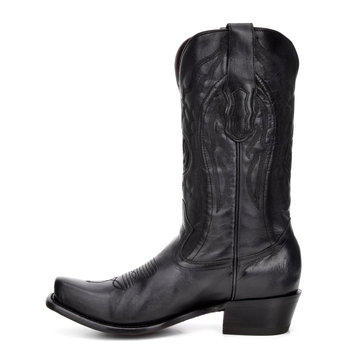 M2154 - Montana black dress cowboy cowhide boots for men-Kuet.us
